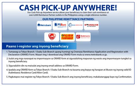 cash pick up metrobank|Send love back home from anywhere, anytime .